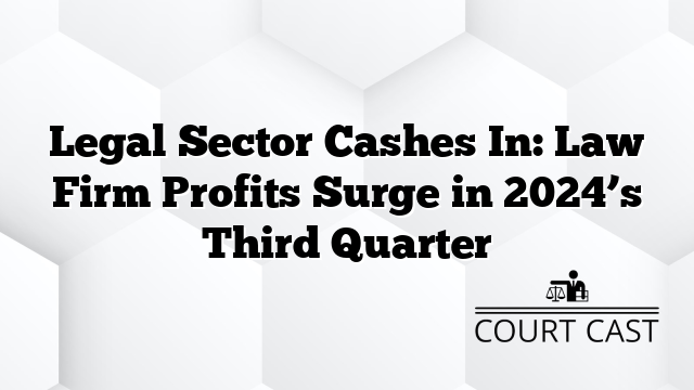 Legal Sector Cashes In: Law Firm Profits Surge in 2024’s Third Quarter