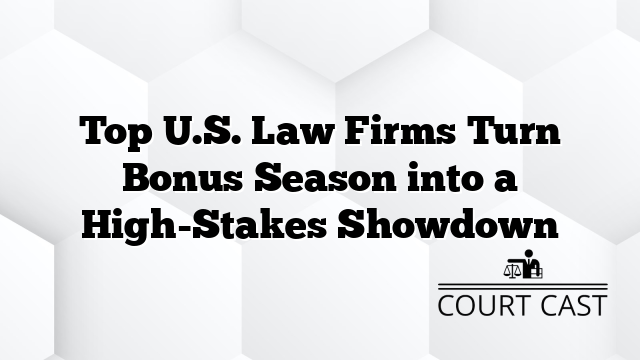 Top U.S. Law Firms Turn Bonus Season into a High-Stakes Showdown