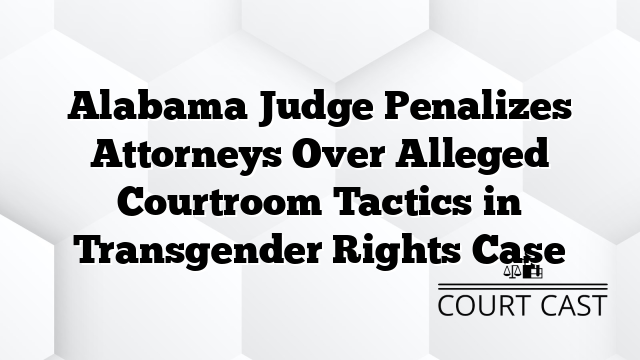 Alabama Judge Penalizes Attorneys Over Alleged Courtroom Tactics in Transgender Rights Case ...