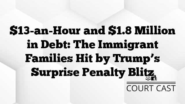 $13-an-Hour and $1.8 Million in Debt: The Immigrant Families Hit by Trump’s Surprise Penalty Blitz