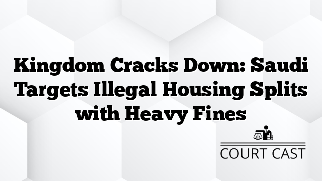Kingdom Cracks Down: Saudi Targets Illegal Housing Splits with Heavy Fines