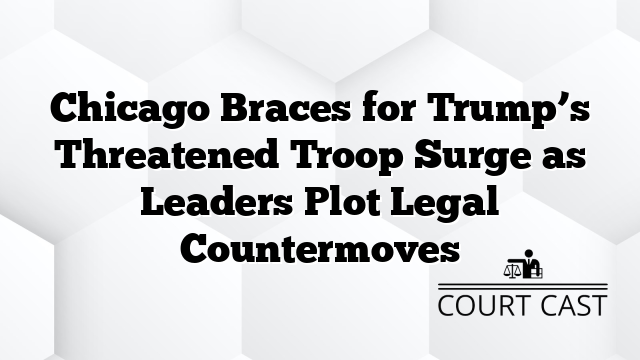 Chicago Braces for Trump’s Threatened Troop Surge as Leaders Plot Legal Countermoves