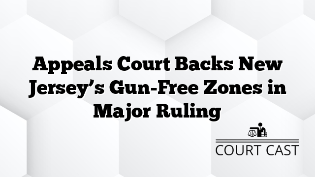Appeals Court Backs New Jersey’s Gun-Free Zones in Major Ruling