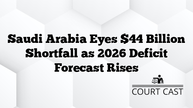 Saudi Arabia Eyes $44 Billion Shortfall as 2026 Deficit Forecast Rises