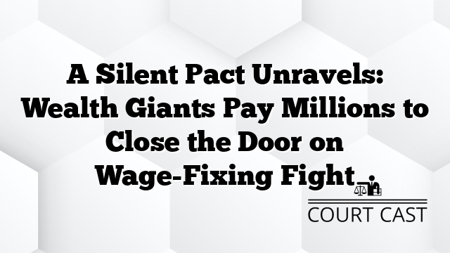 A Silent Pact Unravels: Wealth Giants Pay Millions to Close the Door on Wage-Fixing Fight