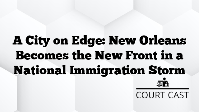A City on Edge: New Orleans Becomes the New Front in a National Immigration Storm
