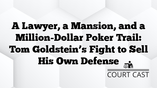 A Lawyer, a Mansion, and a Million-Dollar Poker Trail: Tom Goldstein’s Fight to Sell His Own Defense
