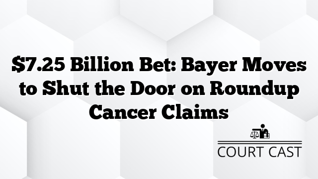 $7.25 Billion Bet: Bayer Moves to Shut the Door on Roundup Cancer Claims