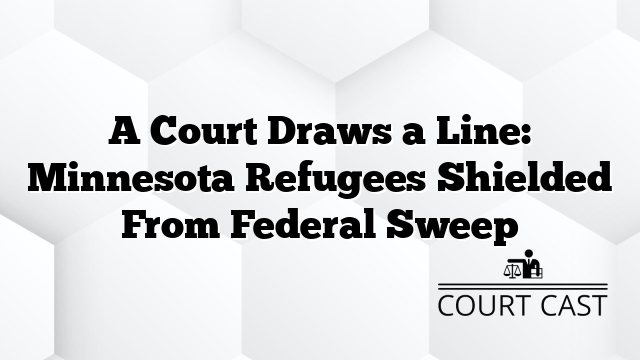 A Court Draws a Line: Minnesota Refugees Shielded From Federal Sweep
