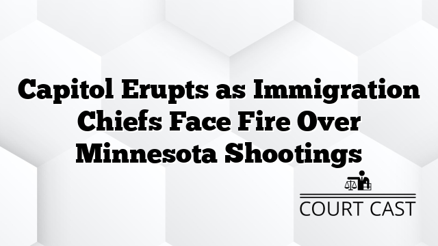 Capitol Erupts as Immigration Chiefs Face Fire Over Minnesota Shootings