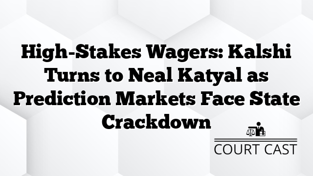 High-Stakes Wagers: Kalshi Turns to Neal Katyal as Prediction Markets Face State Crackdown