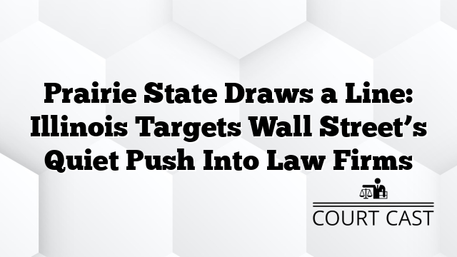 Prairie State Draws a Line: Illinois Targets Wall Street’s Quiet Push Into Law Firms