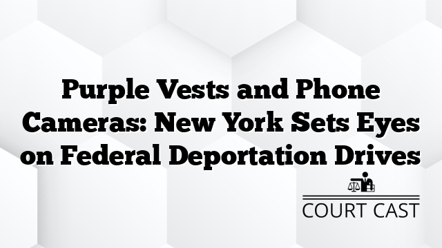Purple Vests and Phone Cameras: New York Sets Eyes on Federal Deportation Drives