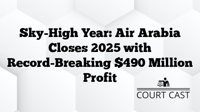 Sky-High Year: Air Arabia Closes 2025 with Record-Breaking $490 Million Profit