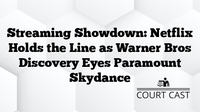Streaming Showdown: Netflix Holds the Line as Warner Bros Discovery Eyes Paramount Skydance