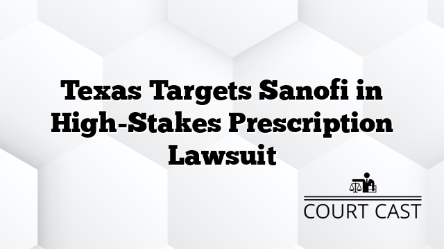 Texas Targets Sanofi in High-Stakes Prescription Lawsuit