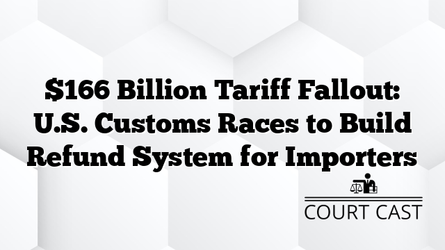 $166 Billion Tariff Fallout: U.S. Customs Races to Build Refund System for Importers