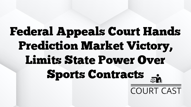 Federal Appeals Court Hands Prediction Market Victory, Limits State Power Over Sports Contracts