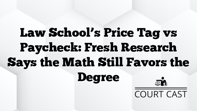 Law School’s Price Tag vs Paycheck: Fresh Research Says the Math Still Favors the Degree