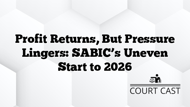 Profit Returns, But Pressure Lingers: SABIC’s Uneven Start to 2026
