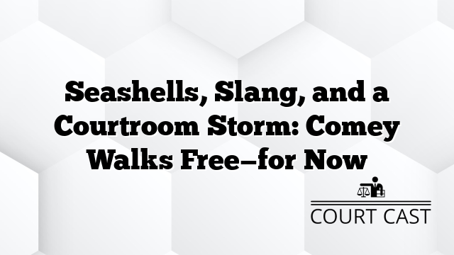 Seashells, Slang, and a Courtroom Storm: Comey Walks Free—for Now