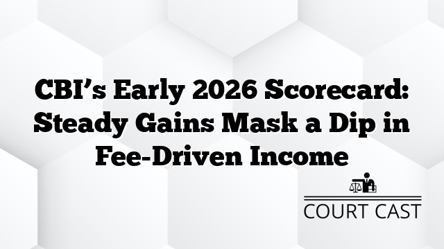 CBI’s Early 2026 Scorecard: Steady Gains Mask a Dip in Fee-Driven Income