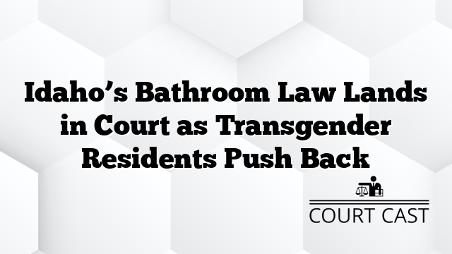Idaho’s Bathroom Law Lands in Court as Transgender Residents Push Back