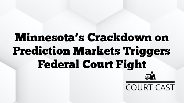 Minnesota’s Crackdown on Prediction Markets Triggers Federal Court Fight