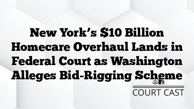 New York’s $10 Billion Homecare Overhaul Lands in Federal Court as Washington Alleges Bid-Rigging Scheme