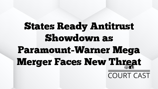 States Ready Antitrust Showdown as Paramount-Warner Mega Merger Faces New Threat