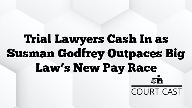 Trial Lawyers Cash In as Susman Godfrey Outpaces Big Law’s New Pay Race