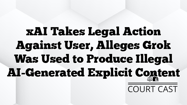 xAI Takes Legal Action Against User, Alleges Grok Was Used to Produce Illegal AI-Generated Explicit Content